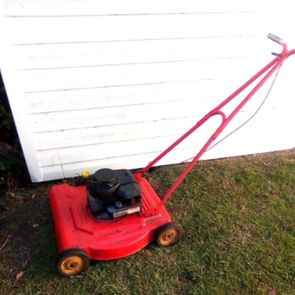 Vintage antique push lawnmower 1957 Sears and roebuck